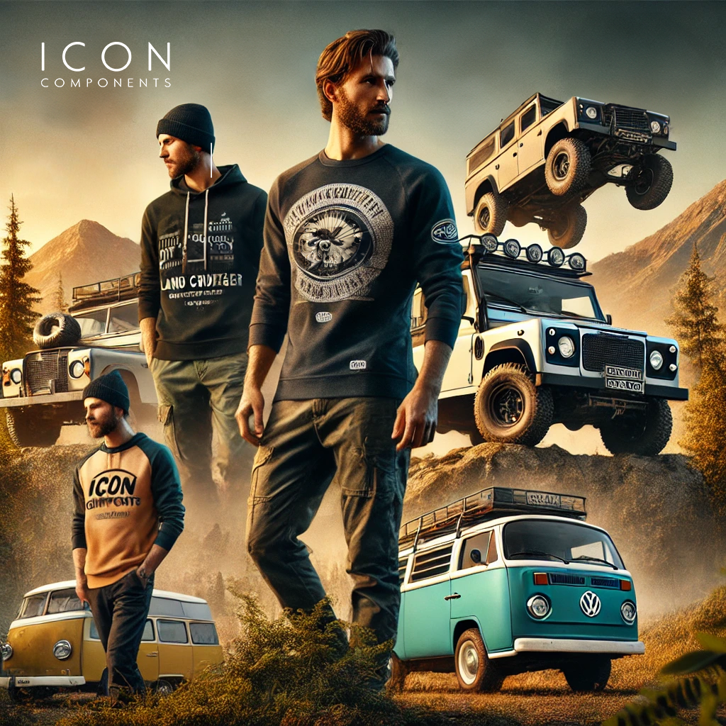 Icon Components: Your Premier Destination for Land Rover, Land Cruiser, and VW-Inspired Apparel