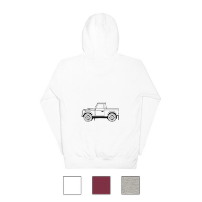 Land Rover Defender 90 Pick Up - Unisex Hoodie