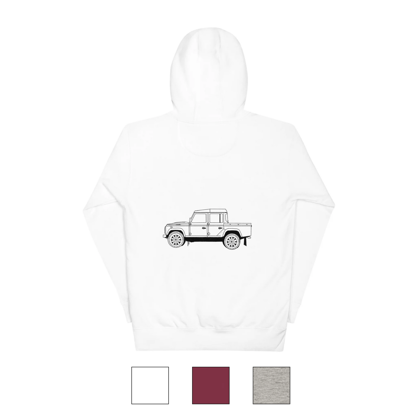 Land Rover Defender 110/ 130 Double Cab (Crew Cab) - Unisex Hoodie