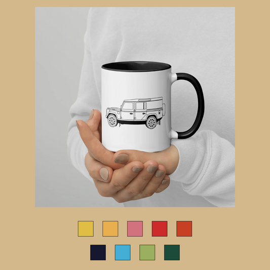 Land Rover Defender 110 - Mug with Color Inside