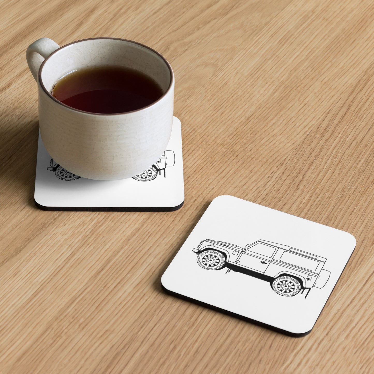 Land Rover Defender 90 - Cork-back coaster