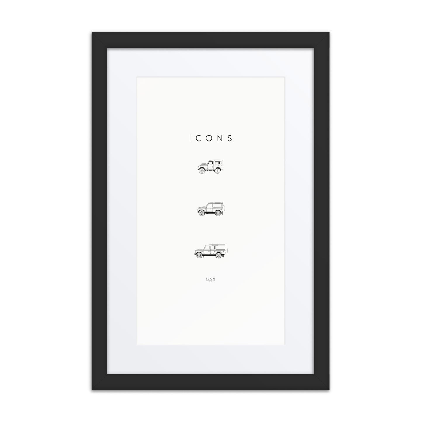 Icons - Defender History Framed poster