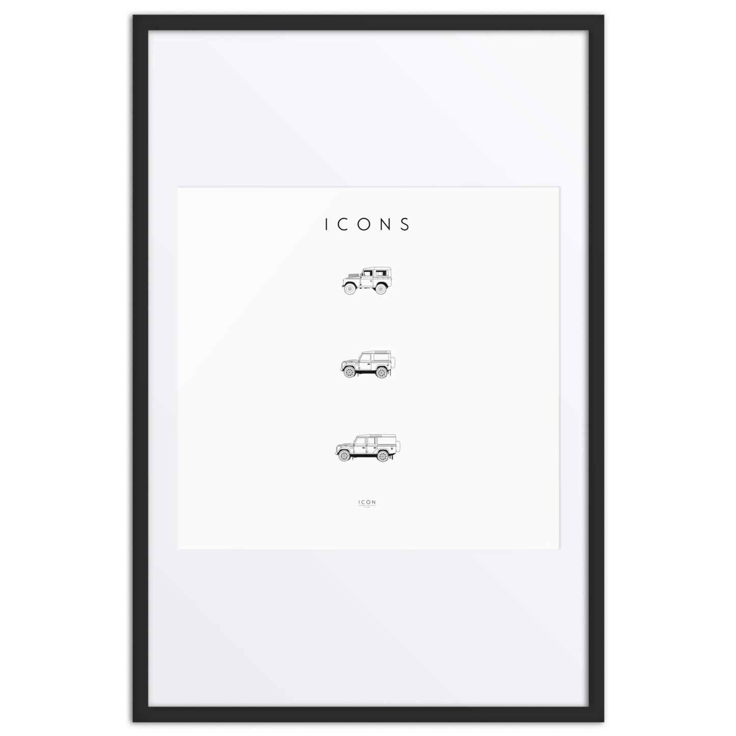 Icons - Defender History Framed poster