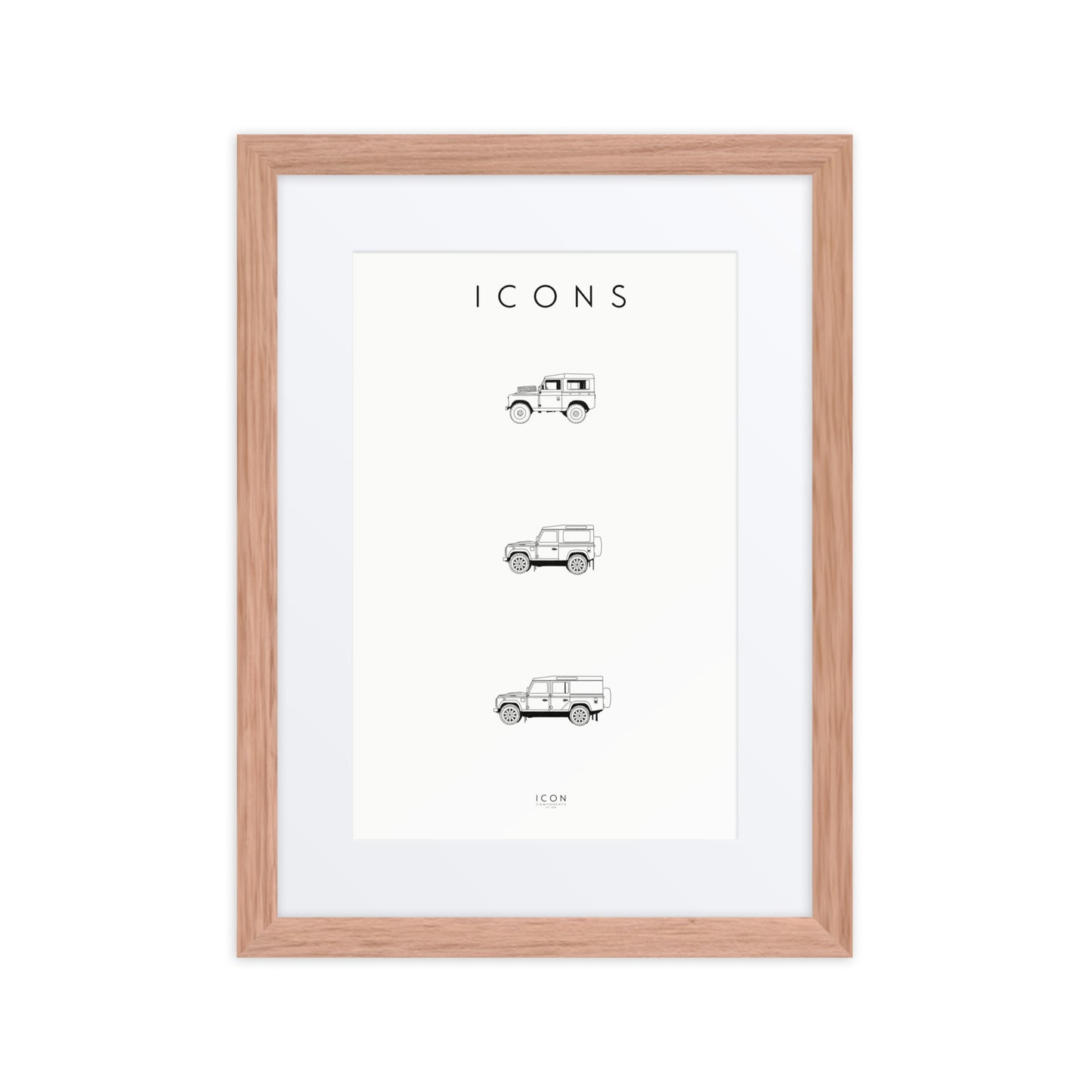 Icons - Defender History Framed poster