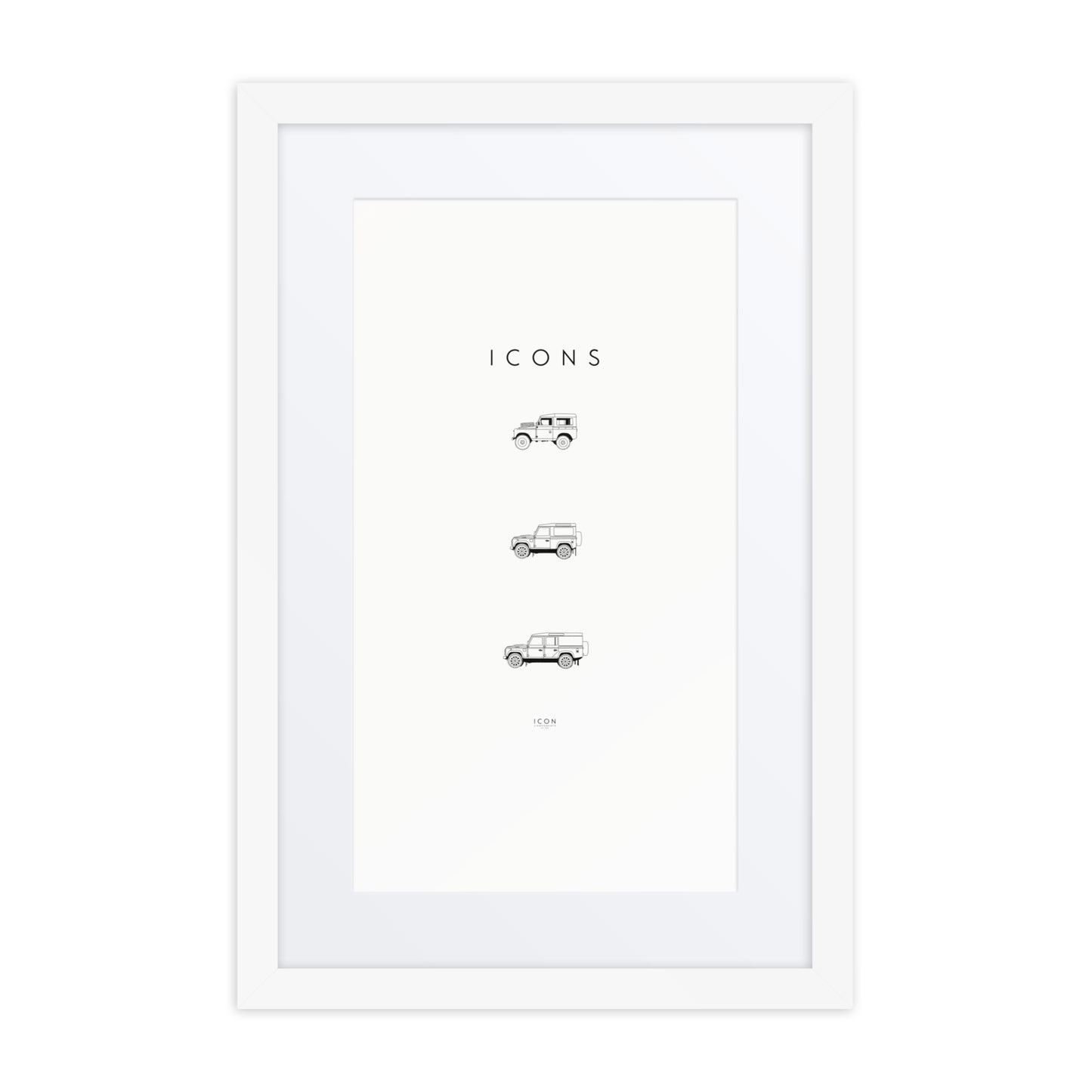 Icons - Defender History Framed poster