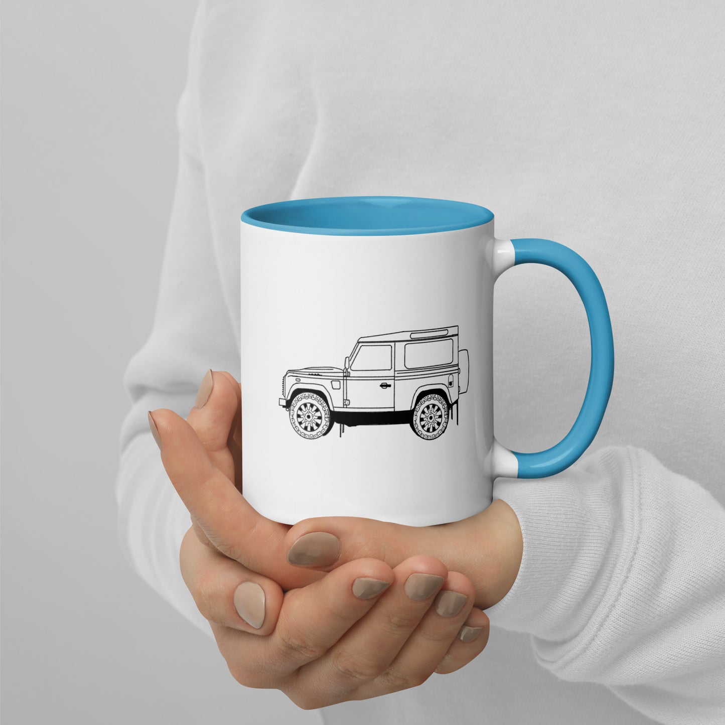 Land Rover Defender 90 - Mug with Color Inside