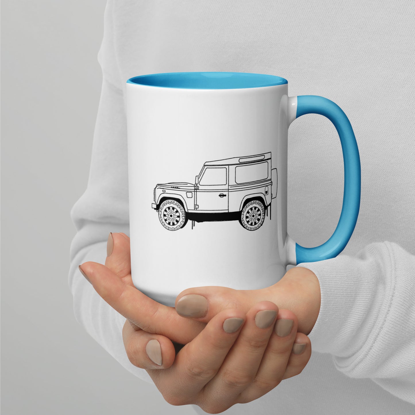 Land Rover Defender 90 - Mug with Color Inside