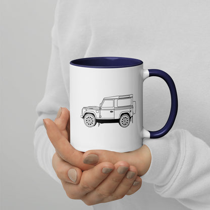 Land Rover Defender 90 - Mug with Color Inside